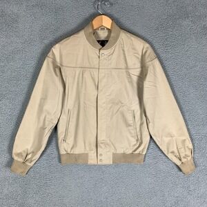 Men's Beige Bomber Jacket